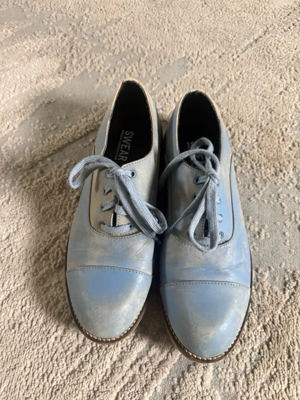 Swear London Charlotte Blue Distressed sneakers Shoes 39
